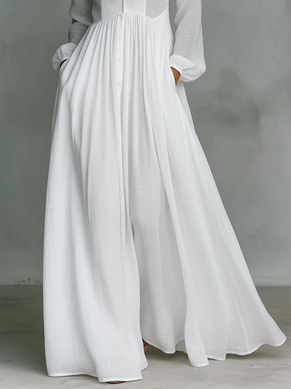 SIMEONE™ | Vestido maxi minimalista con cuello alto