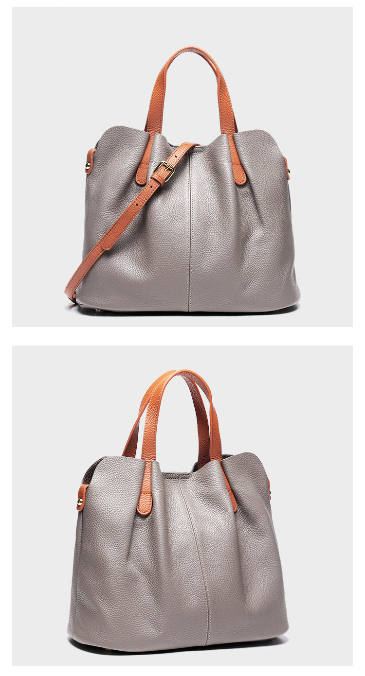 Bolsos de mano CLARI de piel de vaca para mujer