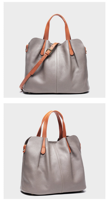 Bolsos de mano CLARI de piel de vaca para mujer