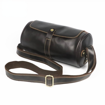 Bolso de DAKAR hombro vintage de piel con forma de barril