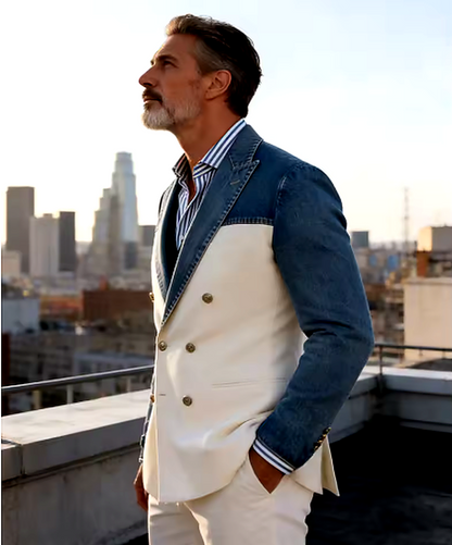 Blazer LONDRES de hombre, denim de alta calidad.