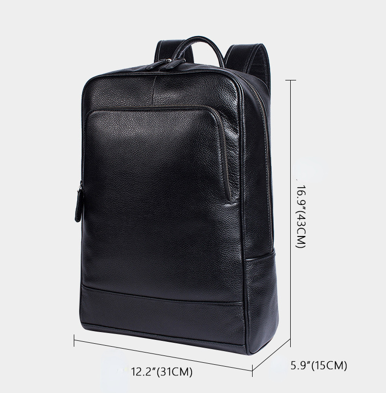 Mochila LION de negocios para hombre de piel de vacuno auténtica