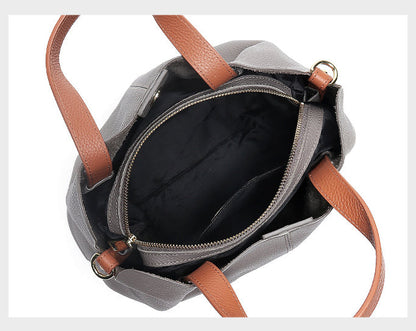 Bolsos de mano CLARI de piel de vaca para mujer