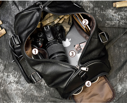 Bolso NEW YORK de viaje de fin de semana en piel grande Stroage para hombre