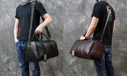 Bolso NEW YORK de viaje de fin de semana en piel grande Stroage para hombre