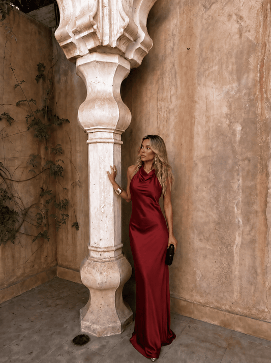 Vestido JENIFER Largo Satinado