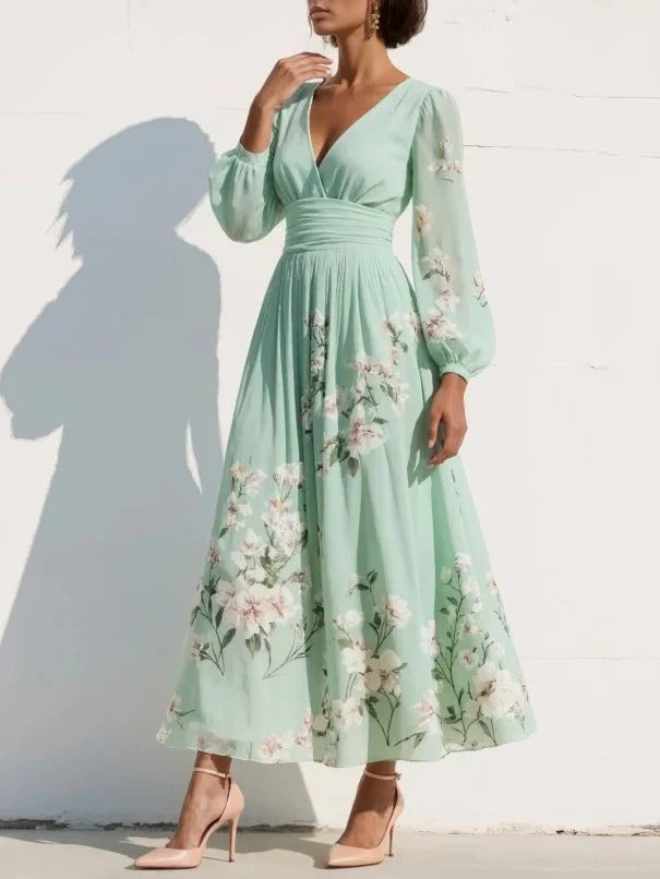 Vestido AURA SERENA color verde agua