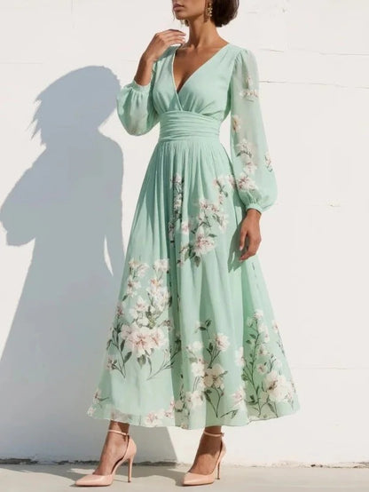 Vestido AURA SERENA color verde agua