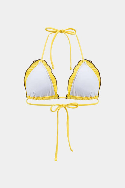 Conjunto de bikini SOLCITO fruncido con volantes.