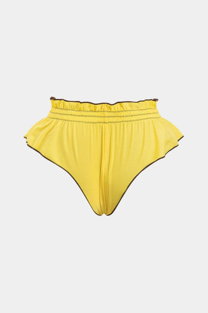Conjunto de bikini SOLCITO fruncido con volantes.