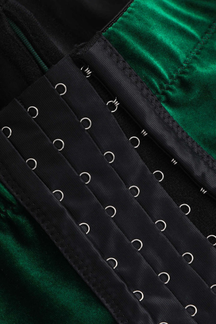 Top MEDUSA tipo bustier de terciopelo.