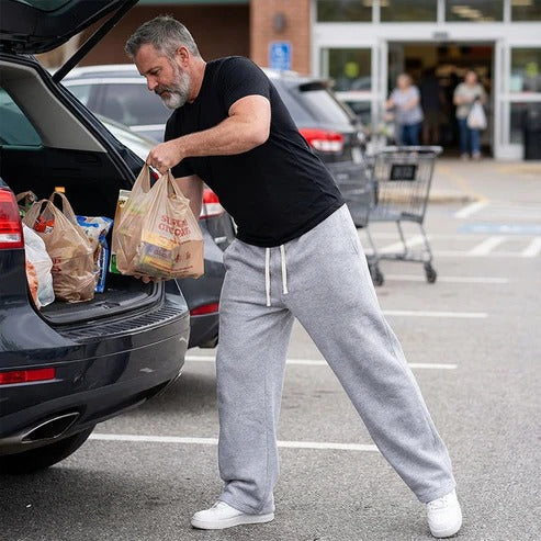 Jogger RELAX, recto, casual y cómodo para hombres, con cordón ajustable.
