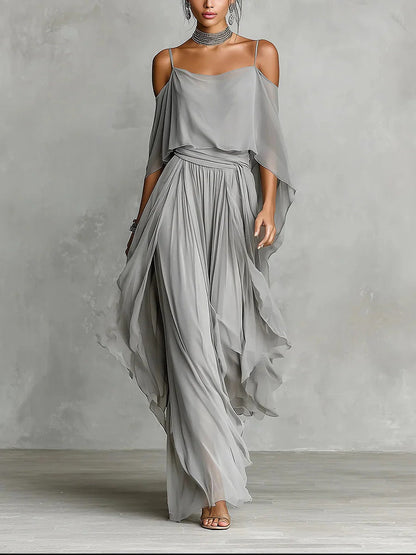 ISABELLA | Conjunto gris fluido