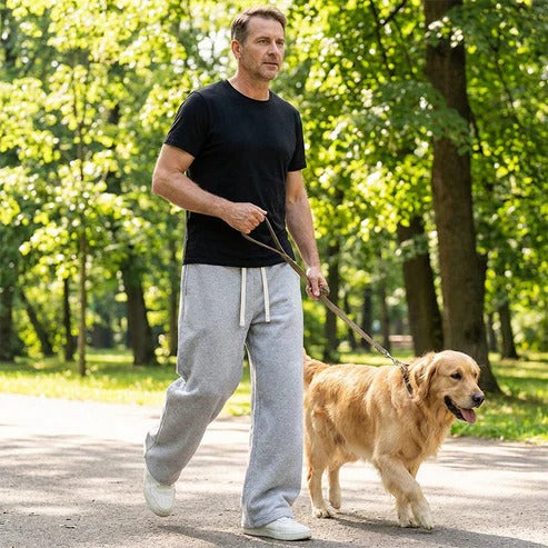 Jogger RELAX, recto, casual y cómodo para hombres, con cordón ajustable.