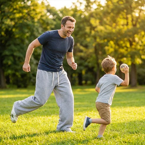 Jogger RELAX, recto, casual y cómodo para hombres, con cordón ajustable.