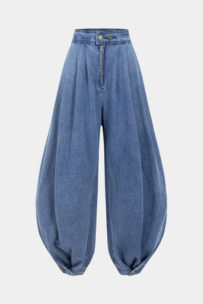 Vaqueros TRINIDAD palazzo denim altos.