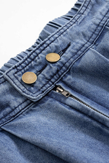 Vaqueros TRINIDAD palazzo denim altos.