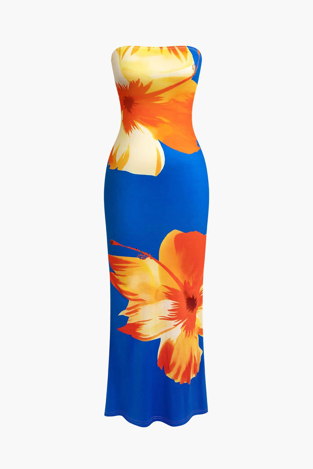 Vestido midi SOLARA, de verano y floral.