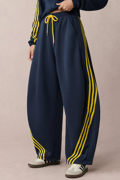 Pantalones TRACK oversize de barril con cordones.