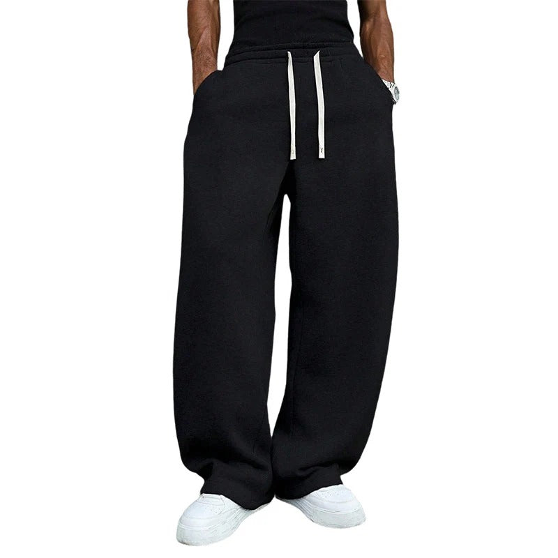 Jogger RELAX, recto, casual y cómodo para hombres, con cordón ajustable.