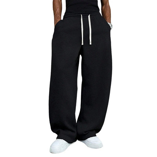 Jogger RELAX, recto, casual y cómodo para hombres, con cordón ajustable.