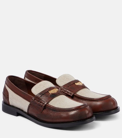 Mocasines JULIA de cuero, para mujer.