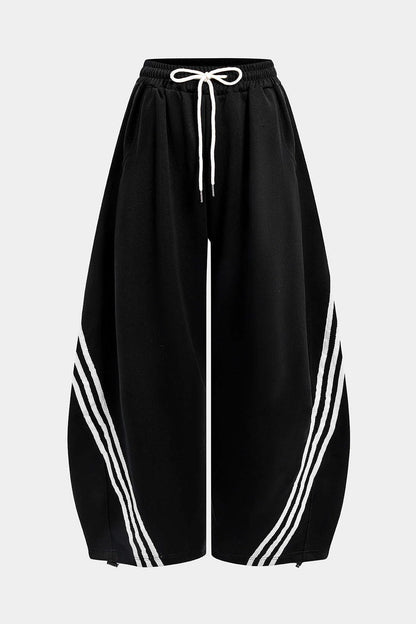 Pantalones TRACK oversize de barril con cordones.