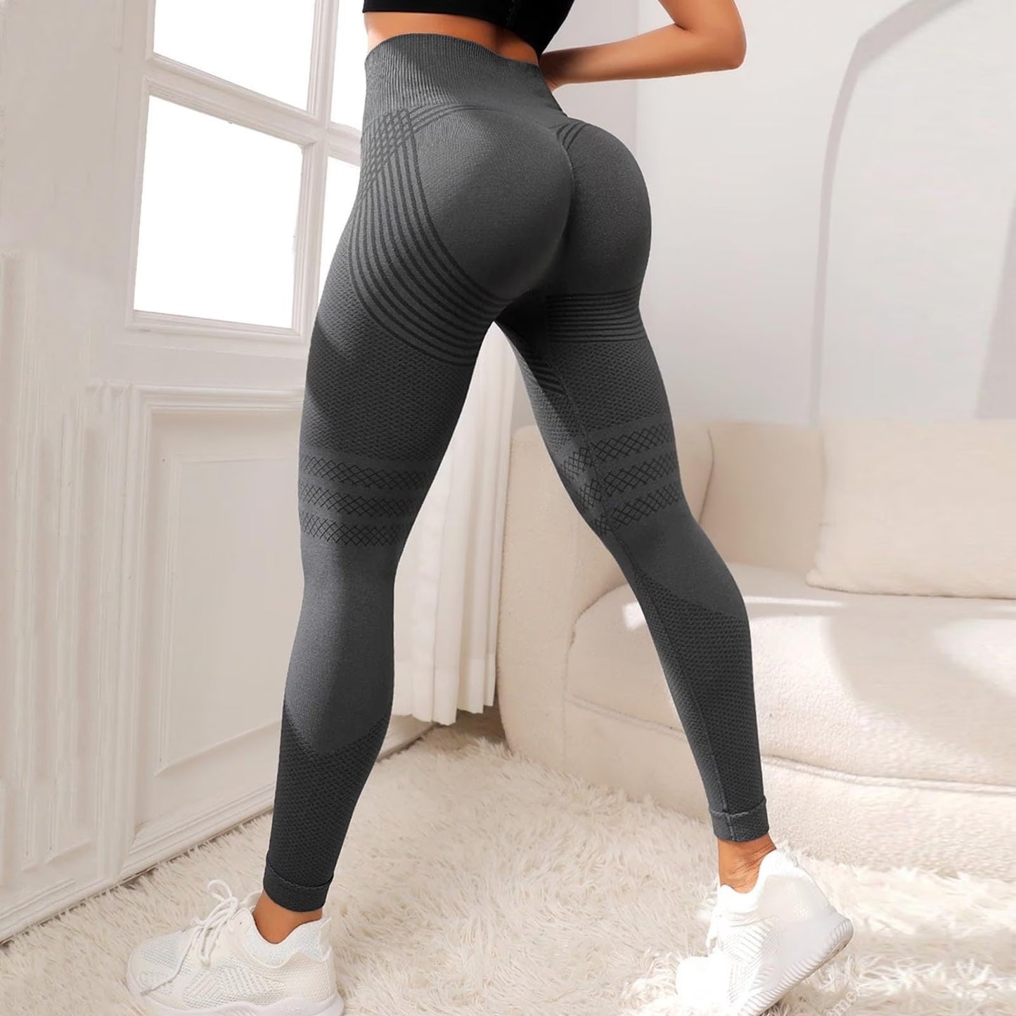 Leggings CLARISA deportiva, cintura alta, con frunce.