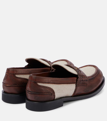 Mocasines JULIA de cuero, para mujer.