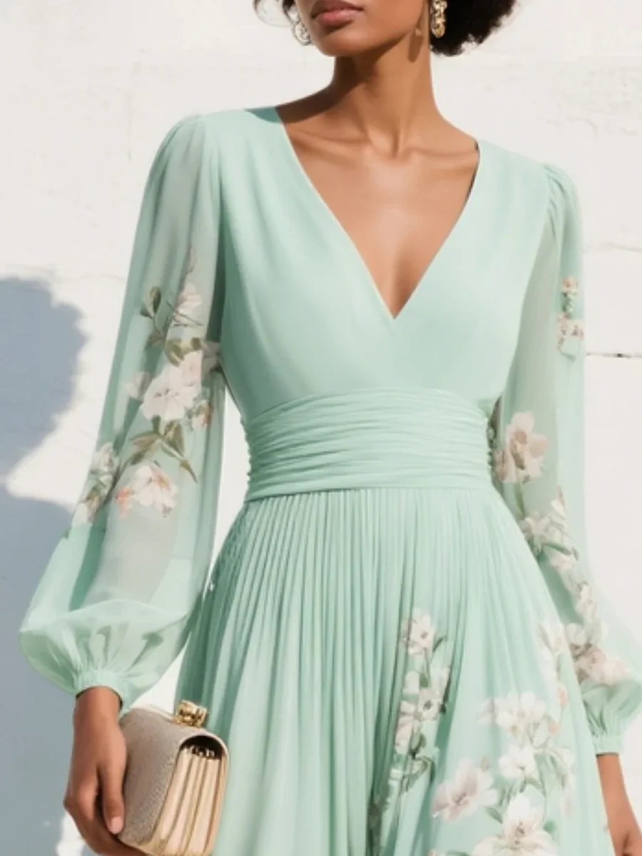 Vestido AURA SERENA color verde agua