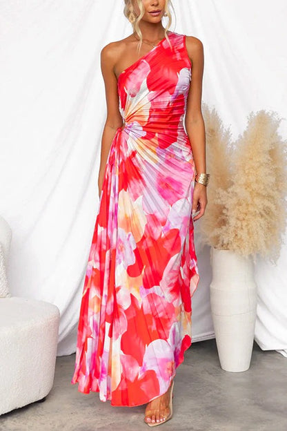 Vestido DONATELLA, largo y floral.
