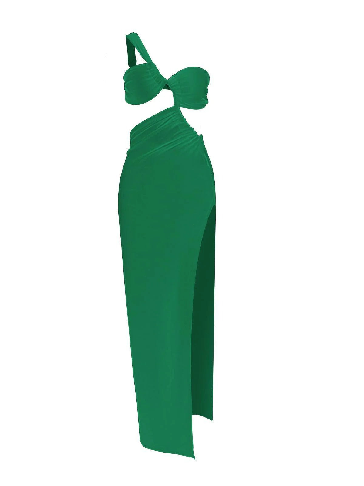 Vestido NOIRA, de un solo hombro.
