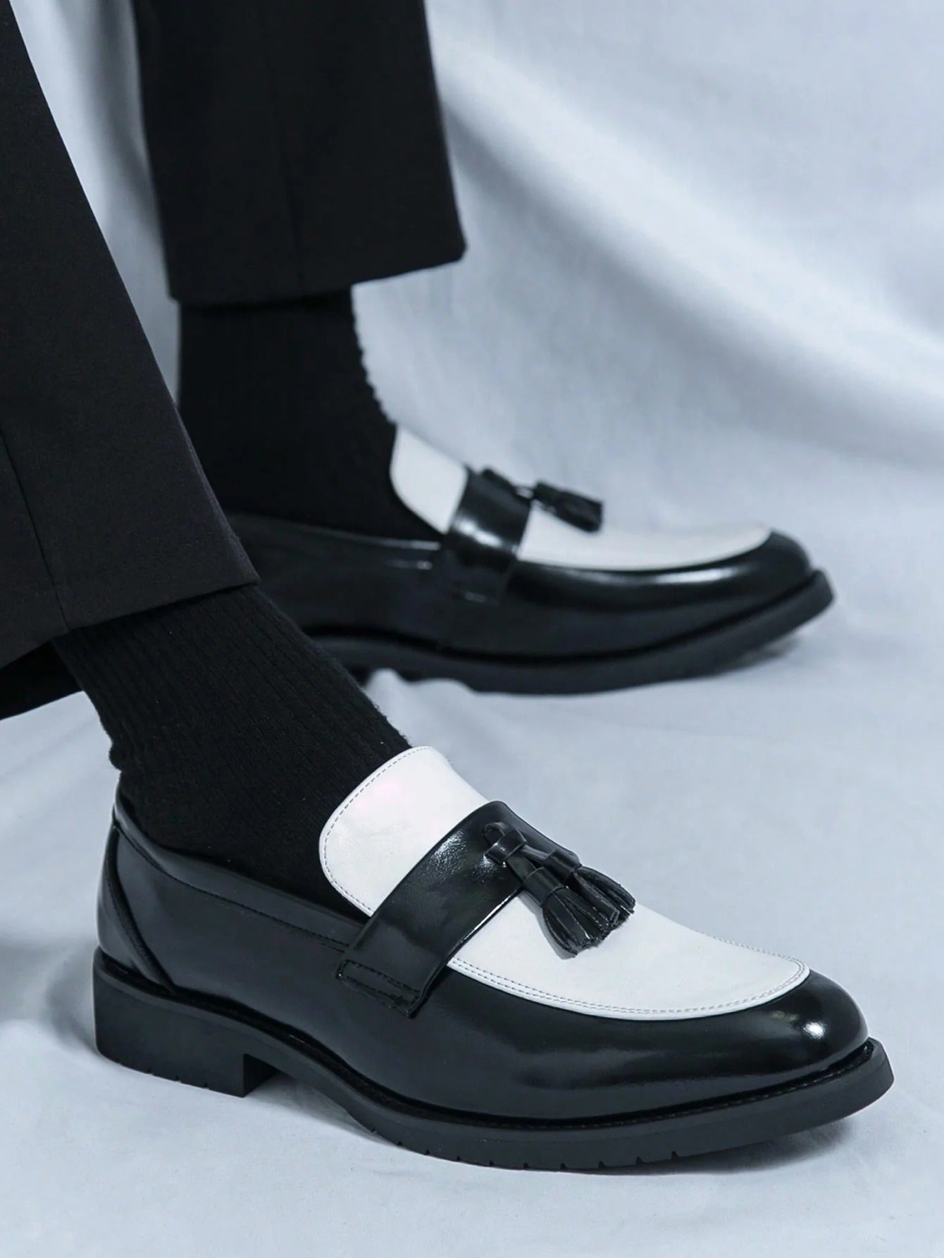 Mocasines RENZO de Hombre Elegantes con Borlas | Zapatos Slip-On de Cuero Cómodos y Versátiles