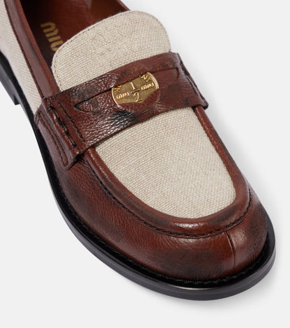Mocasines JULIA de cuero, para mujer.