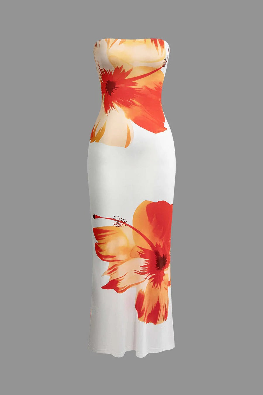 Vestido midi SOLARA, de verano y floral.
