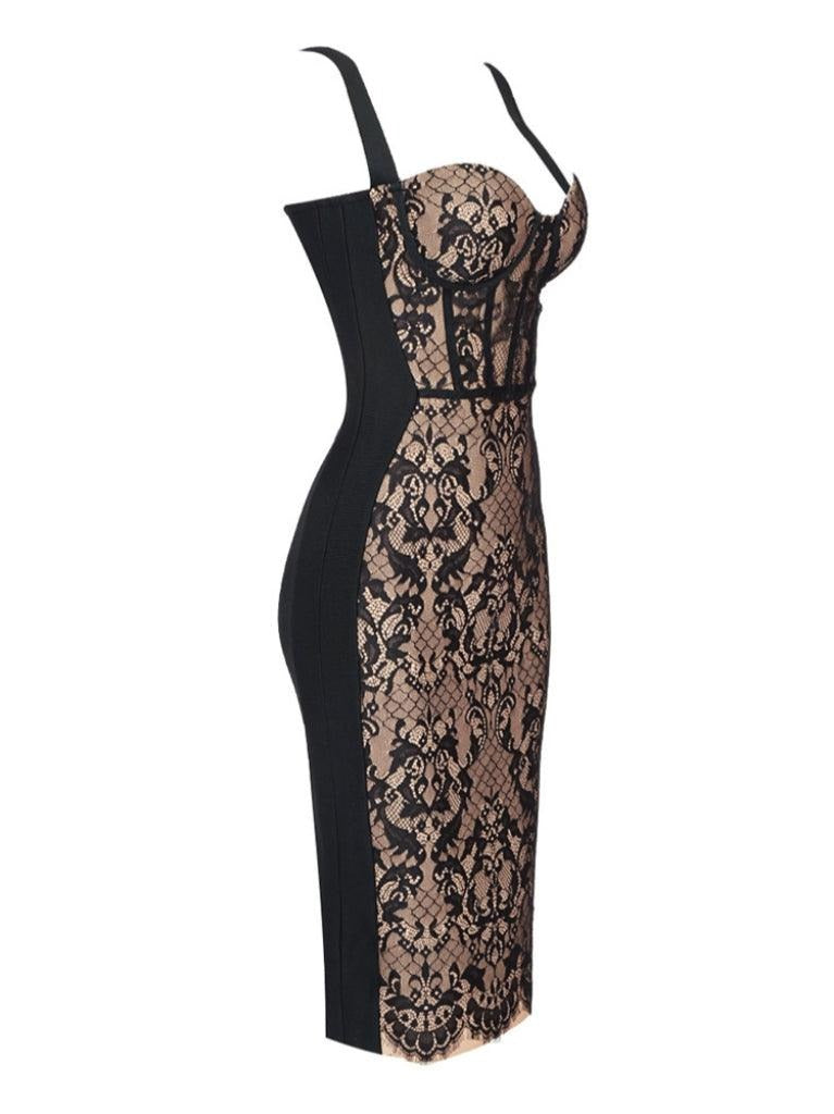 Vestido SHADOW, de encaje.