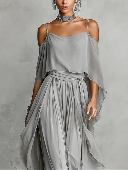 ISABELLA | Conjunto gris fluido
