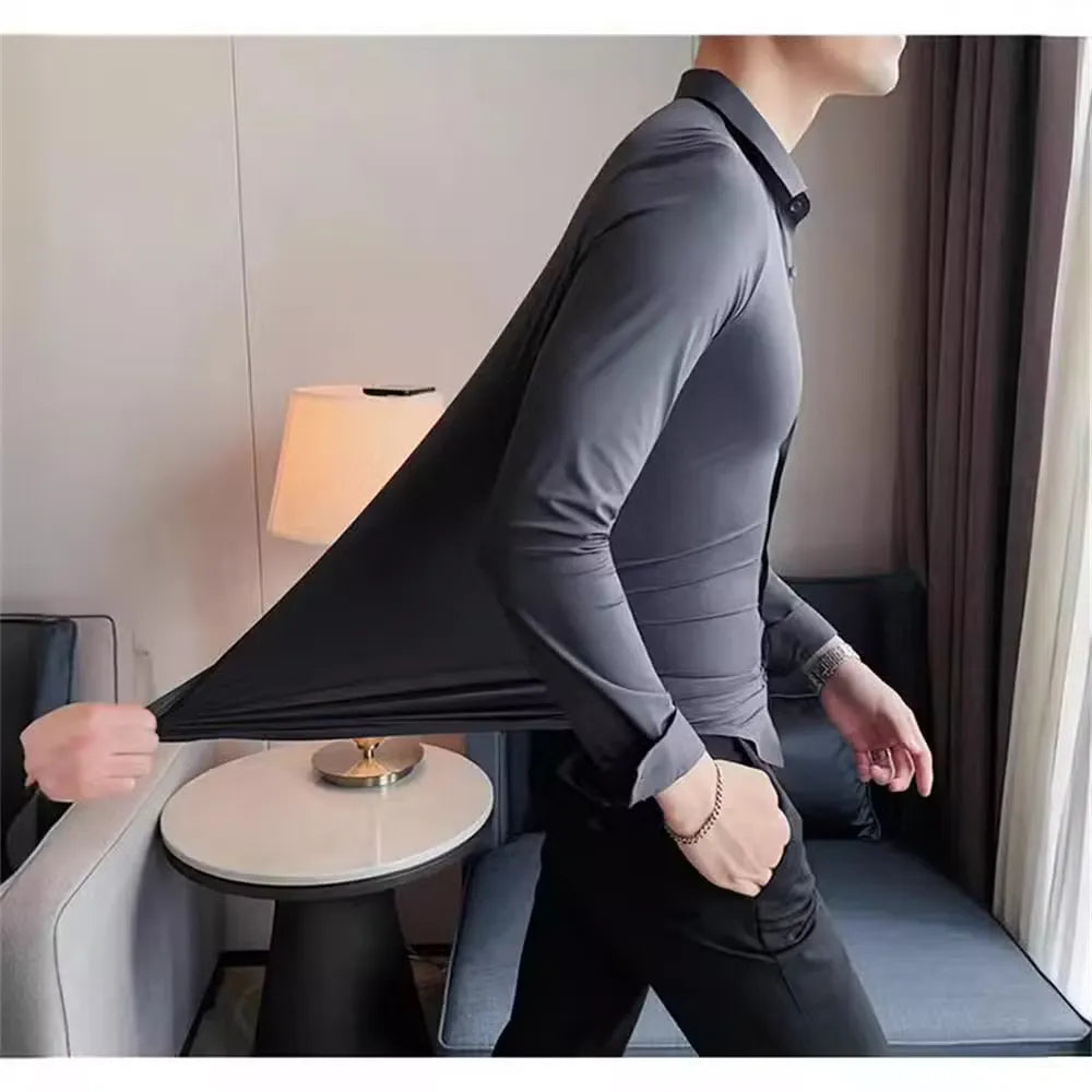 Camisa spandex OFICCE elegante, de hombre.