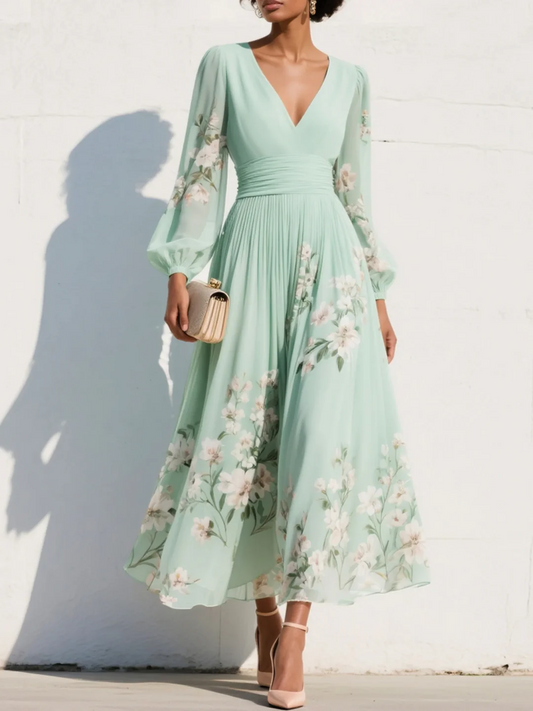 Vestido AURA SERENA color verde agua