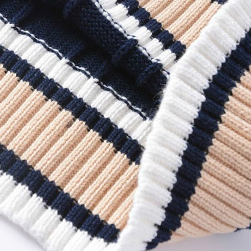 Chaleco PAUL de Punto Hombre Estilo Preppy | Jersey Sin Mangas Elegante y Casual