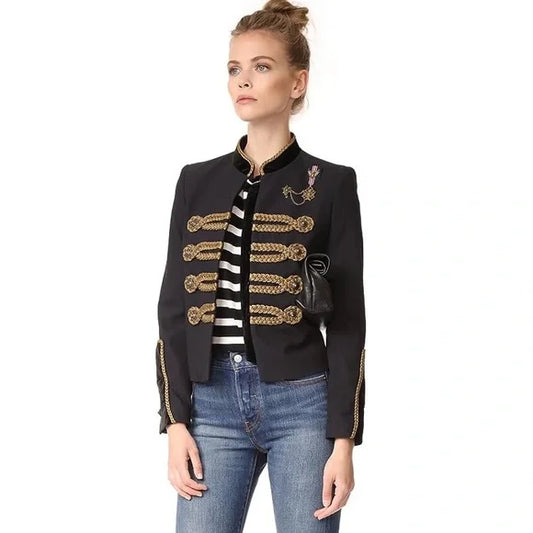 Chaqueta ÉLITE, estilo napoleón, militar. Tendencia 2026.