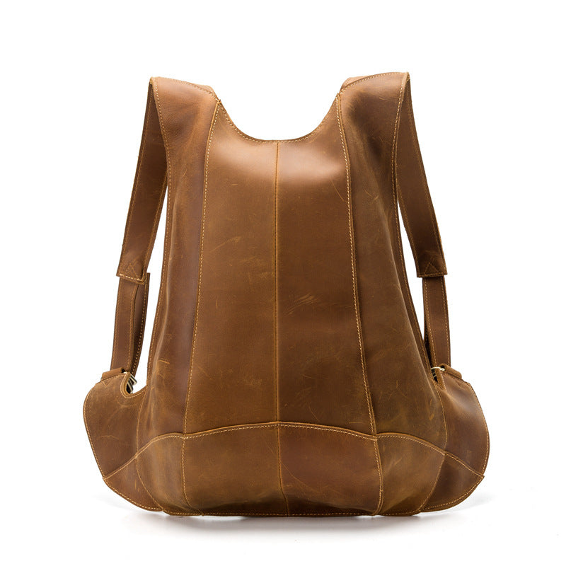 Mochila TAMY sencilla e informal de piel de vacuno.