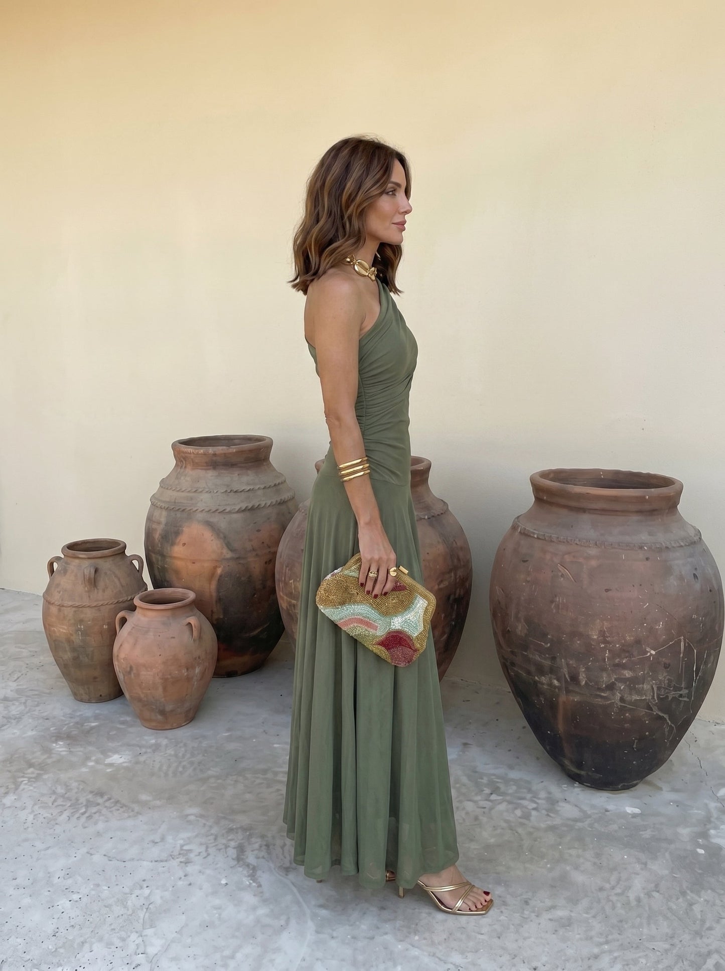 Vestido MARLENE Largo Toledo Verde