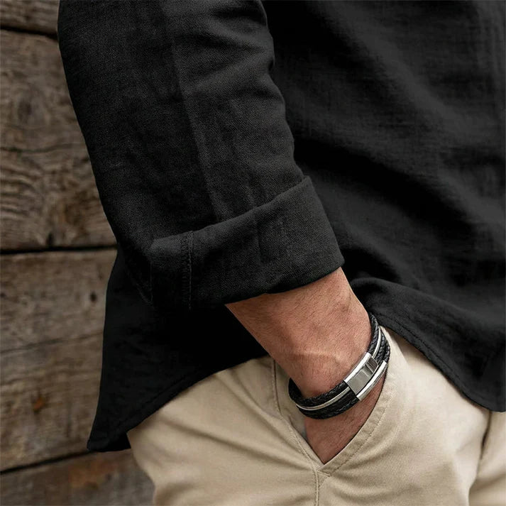 Camisa JACOB estilo boho hombre, mangas largas.