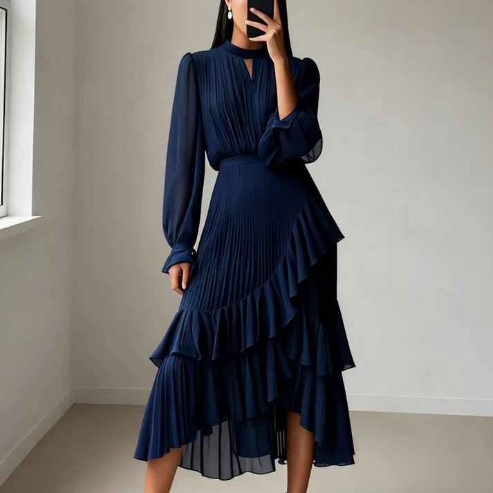 Vestido ALLEGRA, mangas largas, estilo elegante.