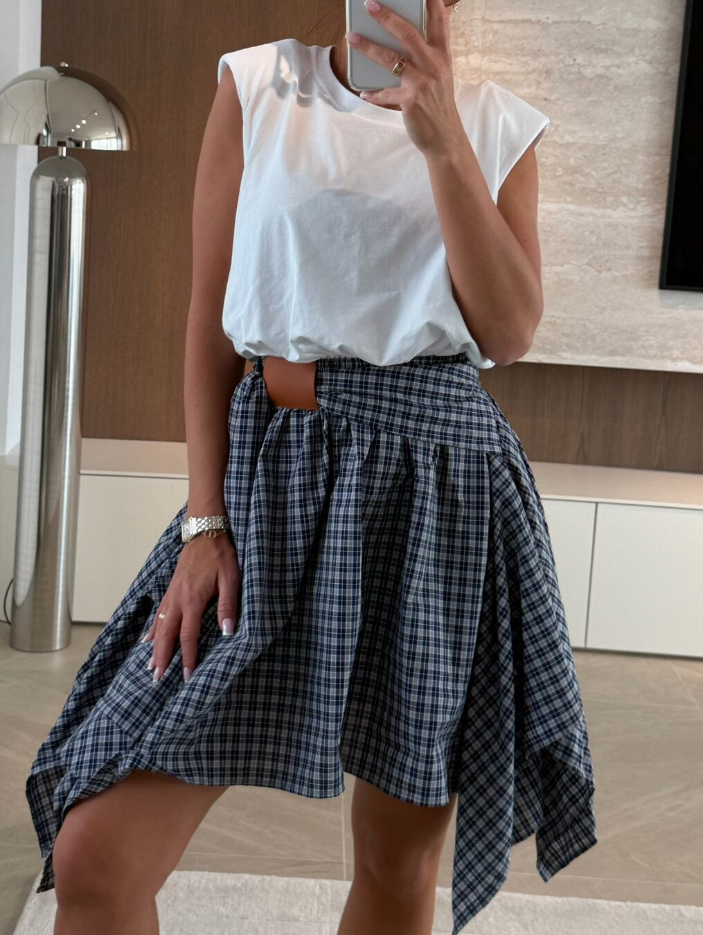 Falda escocesa NARA a cuadros.